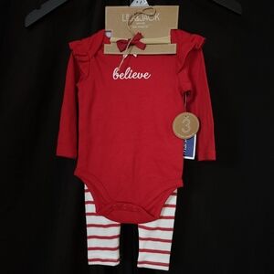 Luvable Friends Red Kids Matching Set